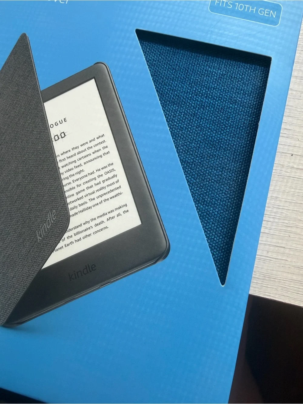 Kindle Fabric Cover 10th generation blue